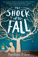 book cover for The Shock of the Fall