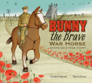 book cover for Bunny the Brave War Horse