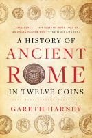 book cover for A History of Ancient Rome in Twelve Coins