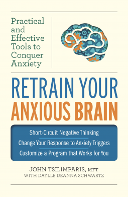 book cover for Retrain Your Anxious Brain