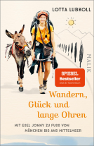 Buchcover für Wandern, Glück und lange Ohren