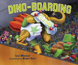 book cover for Dino-Boarding