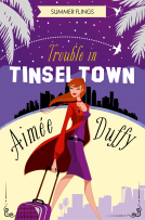 book cover for Trouble in Tinseltown