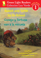 book cover for Rabbit and Turtle Go To School/Conejo y tortuga van a la escuela