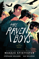 book cover for The Raven Boys: The Graphic Novel