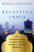 book cover for Recasting India