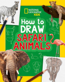 book cover for How to Draw Safari Animals