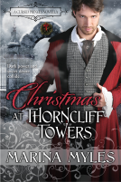 book cover for Christmas at Thorncliff Towers