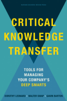 book cover for Critical Knowledge Transfer