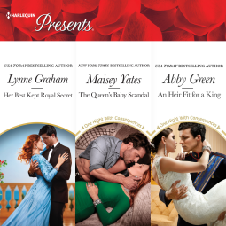 book cover for Her Best Kept Royal Secret & The Queen's Baby Scandal & An Heir Fit for a King