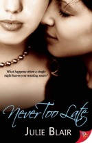 book cover for Never Too Late