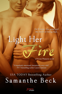 book cover for Light Her Fire (a Private Pleasures novel)