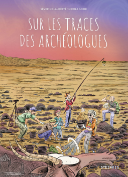 Couverture du livre pour Sur les traces des archéologues