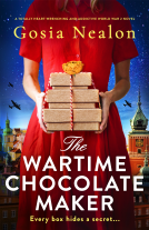 book cover for The Wartime Chocolate Maker