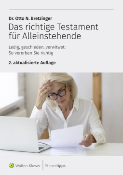 Buchcover für Das richtige Testament für Alleinstehende