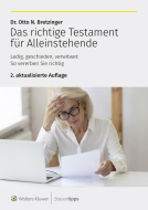 Buchcover für Das richtige Testament für Alleinstehende