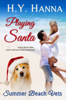 book cover for Playing Santa (Summer Beach Vets Christmas Romance) ~ Escape Down Under