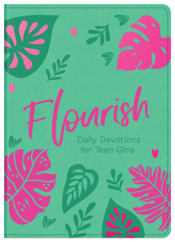 book cover for Flourish: Daily Devotions for Teen Girls