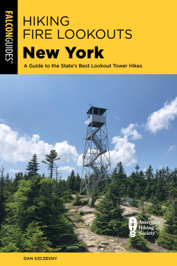 book cover for Hiking Fire Lookouts New York