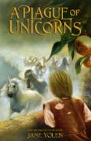 book cover for A Plague of Unicorns
