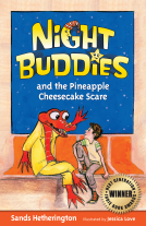 book cover for Night Buddies and the Pineapple Cheesecake Scare