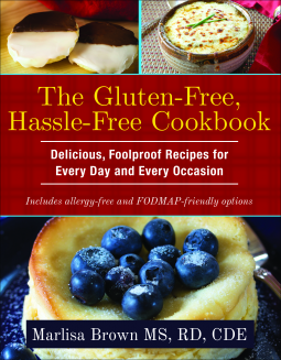 book cover for The Gluten-Free, Hassle-Free Cookbook