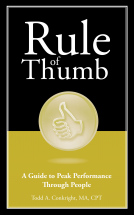 book cover for Rule of Thumb: A Guide to Peak Performance Through People