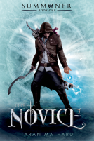 book cover for The Novice