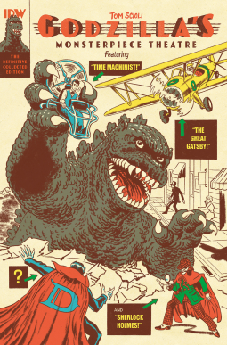 book cover for Godzilla’s Monsterpiece Theatre
