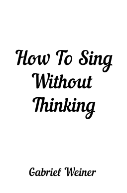 book cover for How To Sing Without Thinking