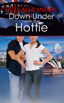 book cover for Down Under with the Hottie