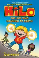 book cover for Hilo Book 1: The Boy Who Crashed to Earth