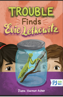 book cover for TROUBLE FINDS EVIE LEFKOWITZ