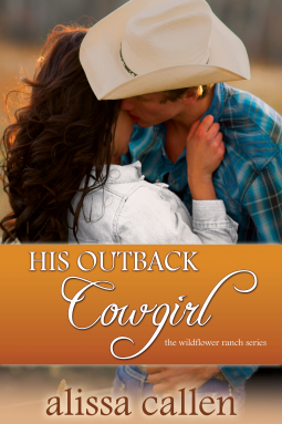book cover for His Outback Cowgirl