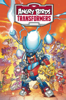 book cover for Angry Birds / Transformers: Age of Eggstinction