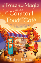 book cover for A Touch of Magic at the Comfort Food Café