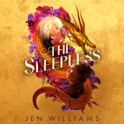 book cover for The Sleepless