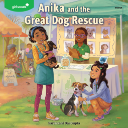 book cover for Girl Scouts: Anika and the Great Dog Rescue