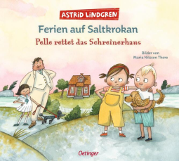 Buchcover für Ferien auf Saltkrokan. Pelle rettet das Schreinerhaus