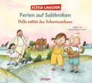 Buchcover für Ferien auf Saltkrokan. Pelle rettet das Schreinerhaus