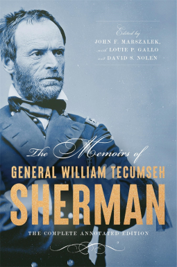 book cover for The Memoirs of General William Tecumseh Sherman