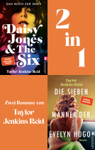 Buchcover für Daisy Jones and The Six // Die sieben Männer der Evelyn Hugo