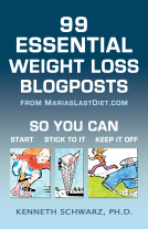 book cover for 99 Essential Weight Loss Blogposts