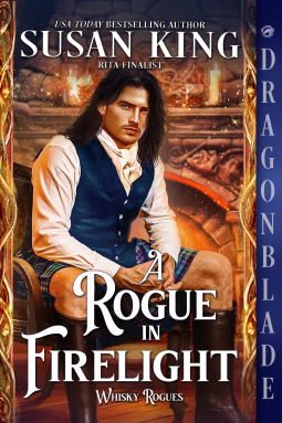 book cover for A Rogue in Firelight