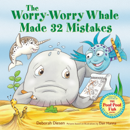 book cover for The Worry-Worry Whale Made 32 Mistakes