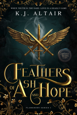 book cover for Feathers of Ash and Hope