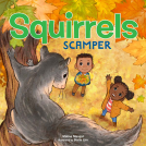 book cover for Squirrels Scamper