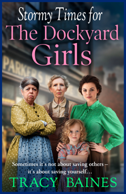book cover for Stormy Times for The Dockyard Girls