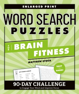 book cover for Word Search Puzzles for Brain Fitness