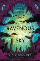 book cover for The Ravenous Sky